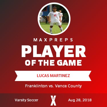 #12 Lucas Martinez Player of the Game badge