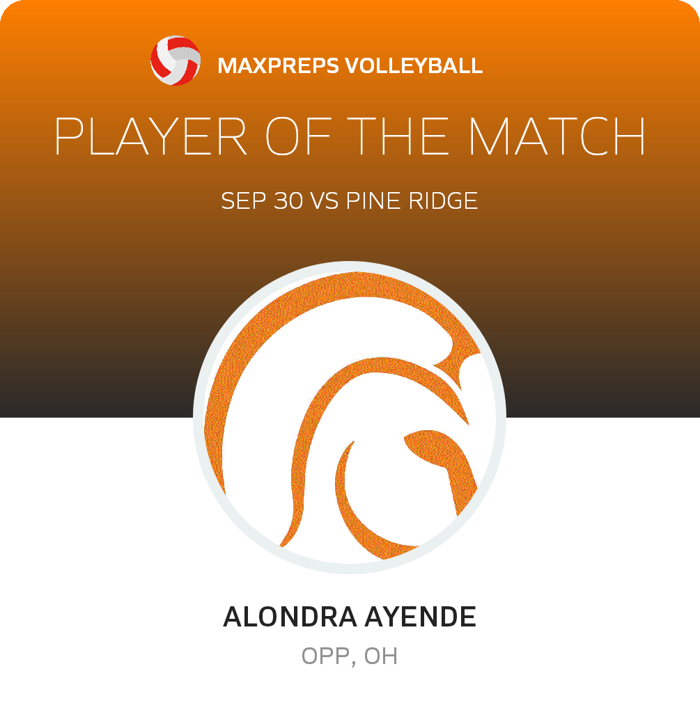 #1 Alondra Ayende Player of the Game badge