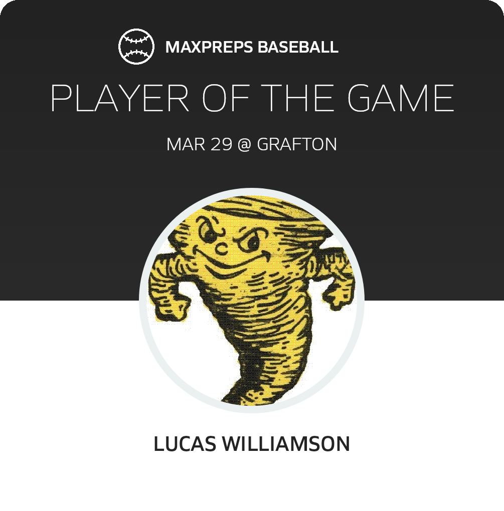 #3 Lucas Williamson Player of the Game badge