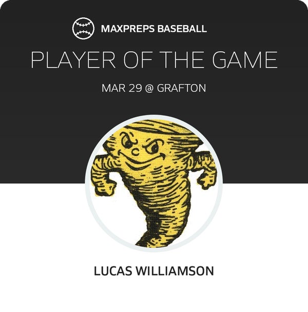 #3 Lucas Williamson Player of the Game badge