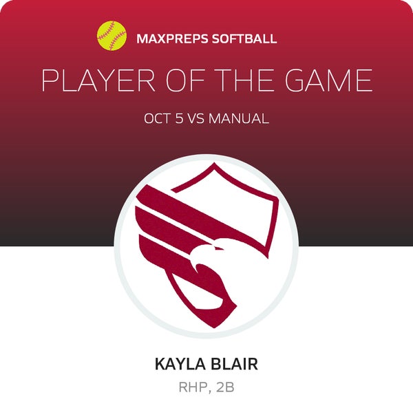 #11 Kayla Blair Player of the Game badge