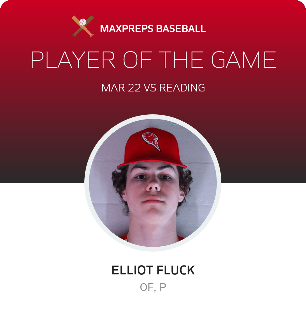 #2 Elliot Fluck Player of the Game badge
