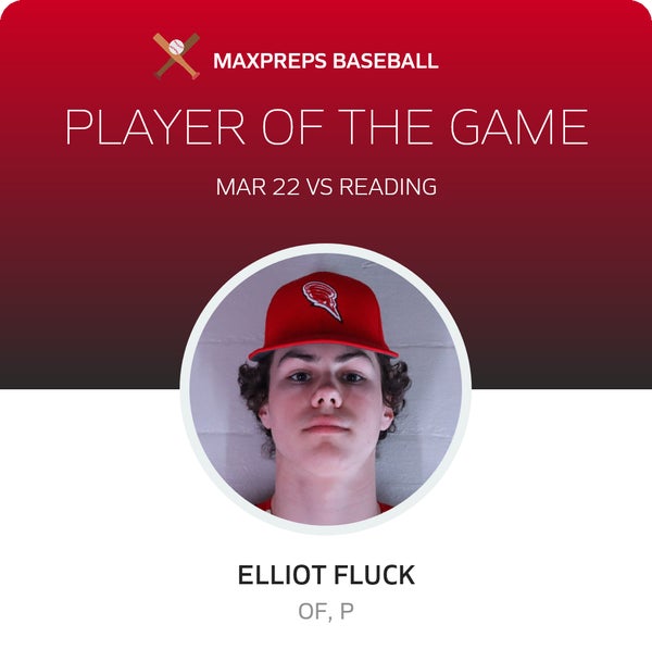 #2 Elliot Fluck Player of the Game badge