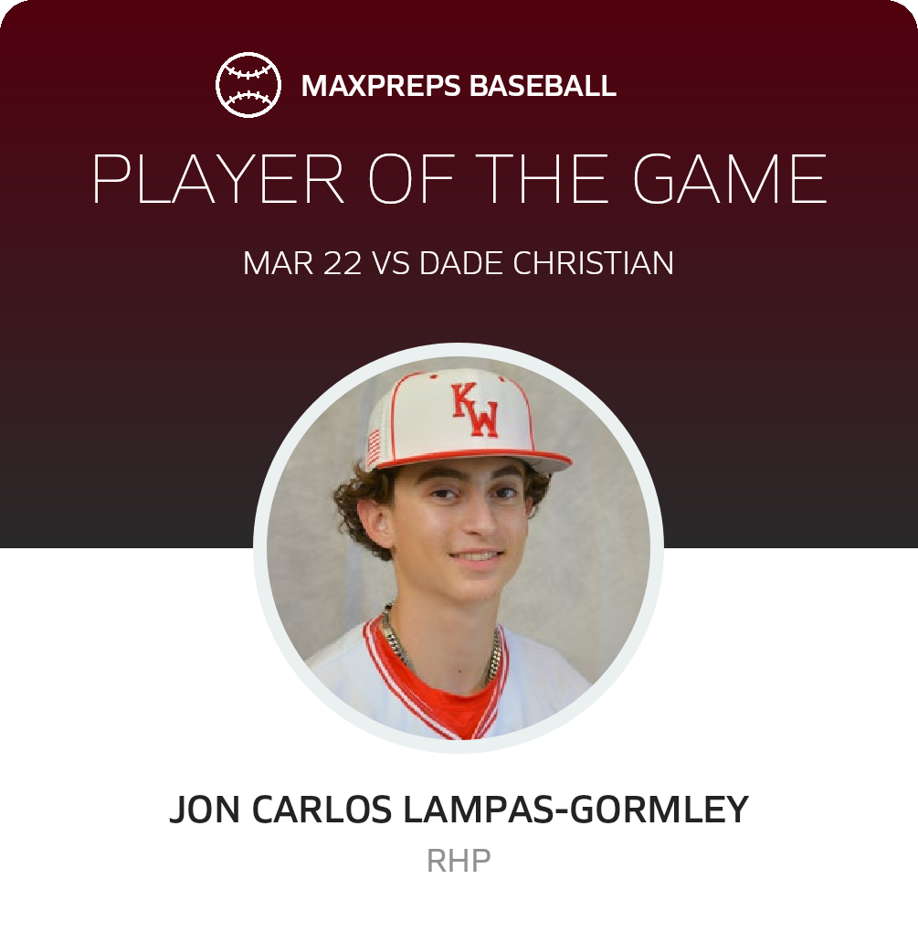 #22 J. Lampas-Gormley Player of the Game badge