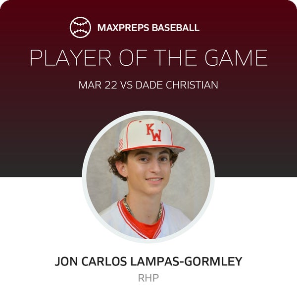 #22 J. Lampas-Gormley Player of the Game badge