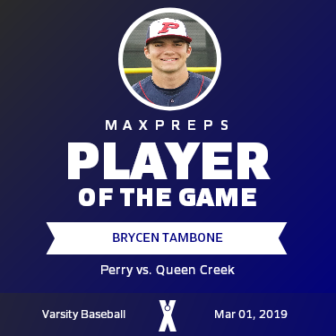 #4 Brycen Tambone Player of the Game badge