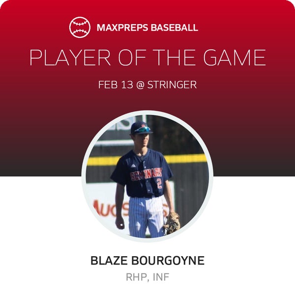 #2 Blaze Bourgoyne Player of the Game badge