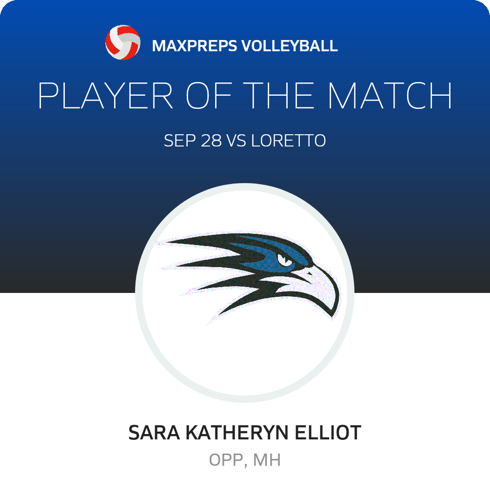 #7 S. Elliot Player of the Game badge