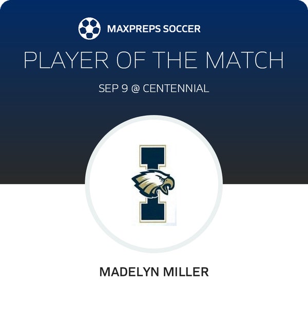 #17 Madelyn Miller Player of the Game badge