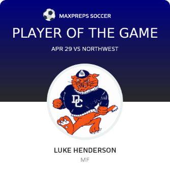 #26 Luke Henderson Player of the Game badge