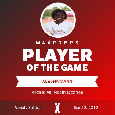 #3 Alesha Mann Player of the Game badge