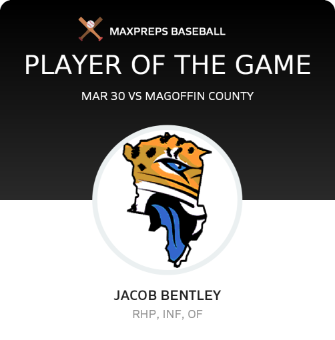 #7 Jacob Bentley Player of the Game badge