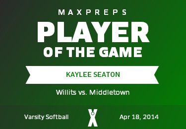 #14 Kaylee Seaton Player of the Game badge