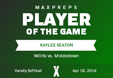 #14 Kaylee Seaton Player of the Game badge