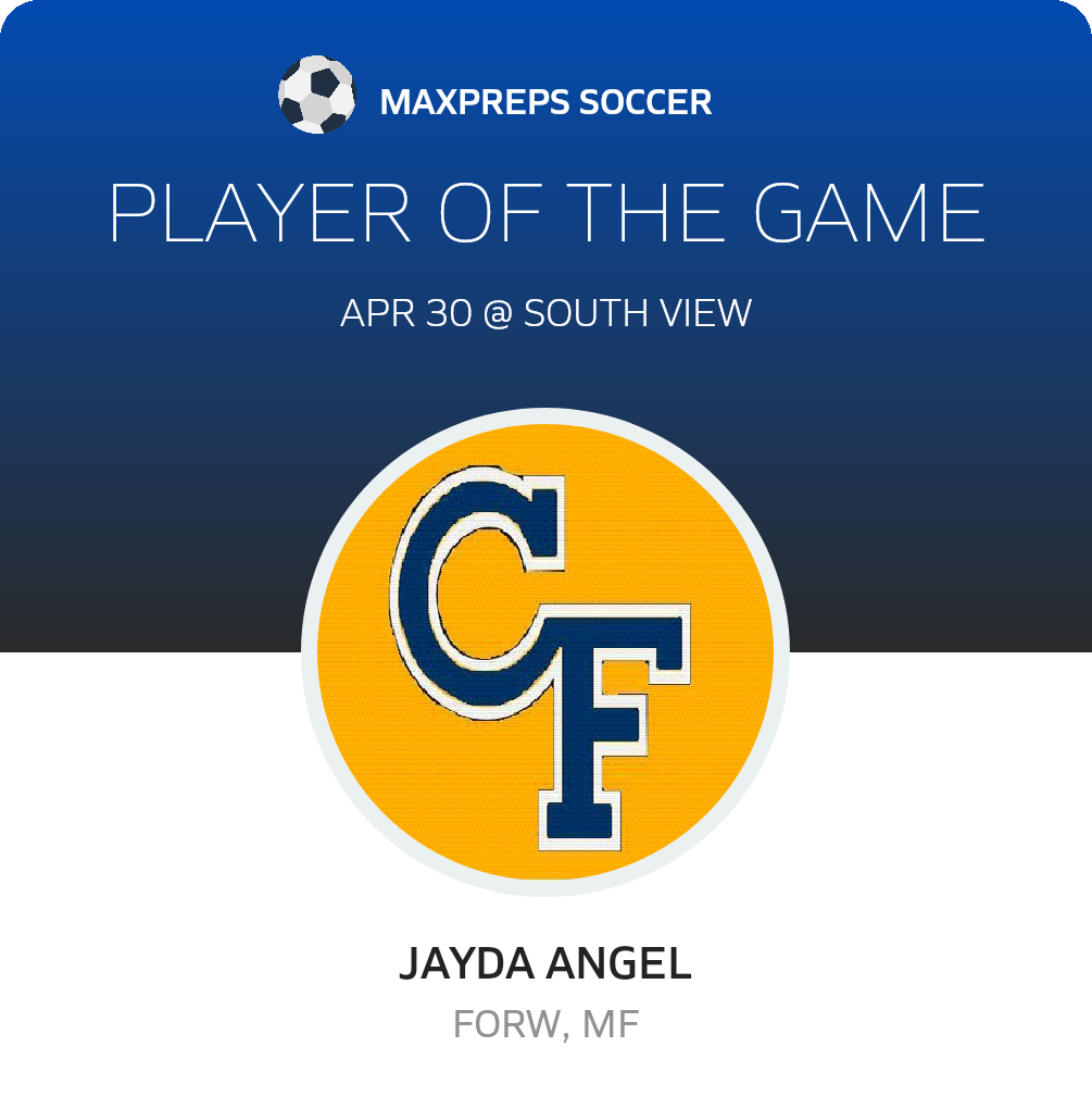 #1 Jayda Angel Player of the Game badge