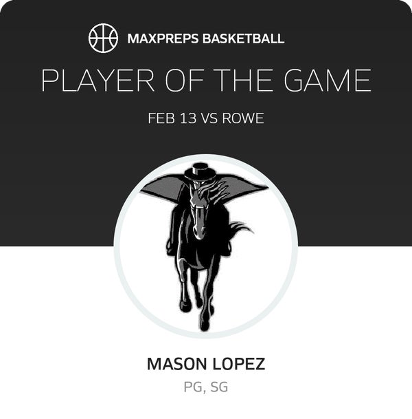 #0 Mason Lopez Player of the Game badge