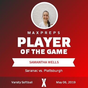 #8 Samantha Wells Player of the Game badge