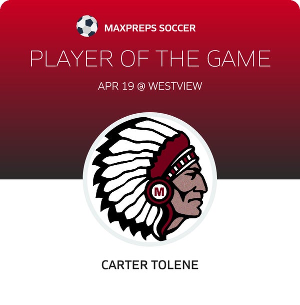 Carter Tolene Player of the Game badge