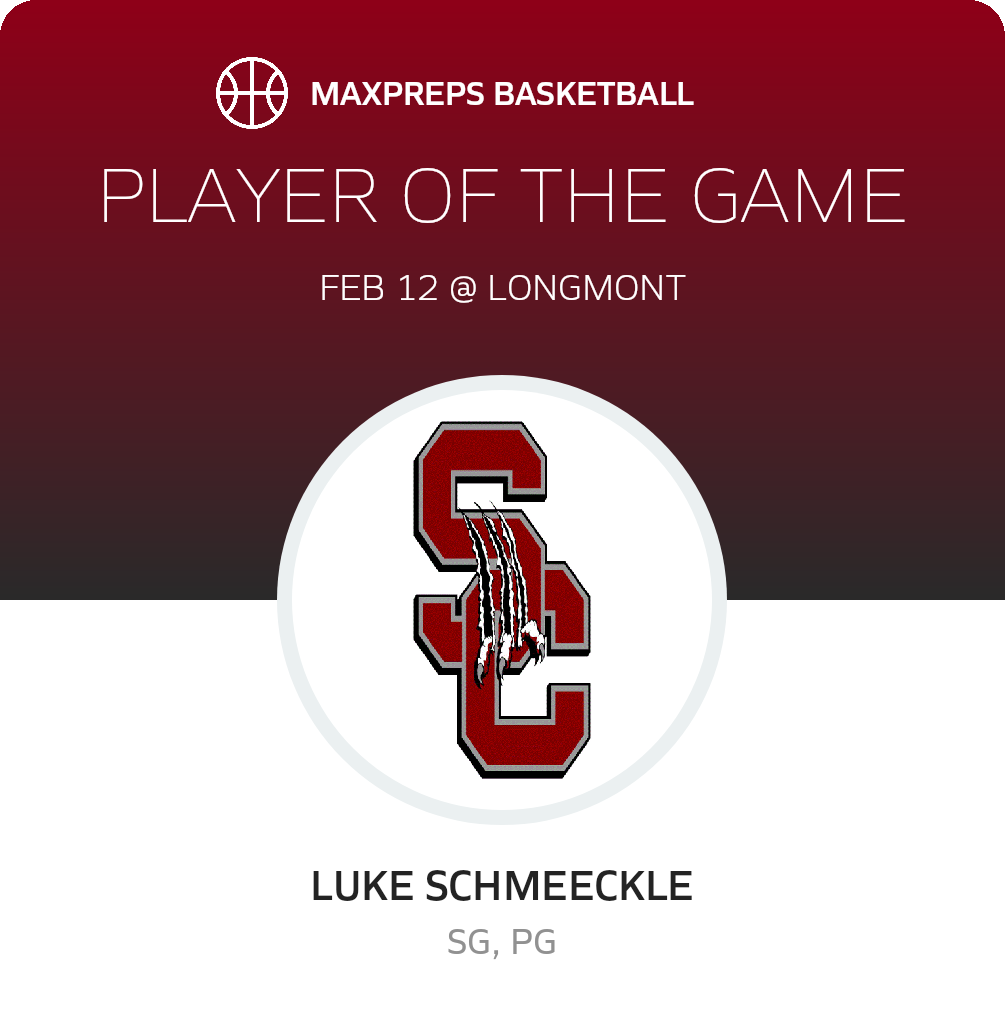#22 Luke Schmeeckle Player of the Game badge
