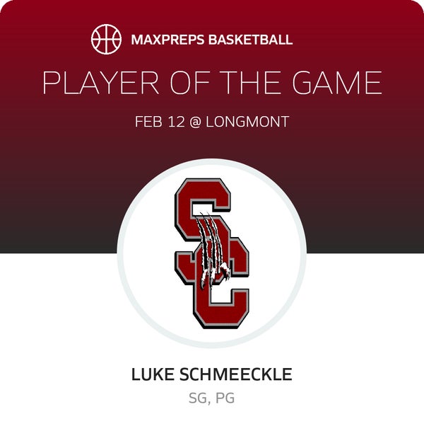 #22 Luke Schmeeckle Player of the Game badge