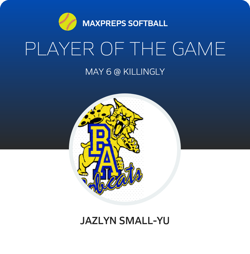 #18 Jazlyn Small-Yu Player of the Game badge