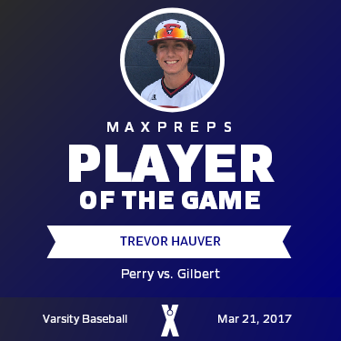 #17 Trevor Hauver Player of the Game badge