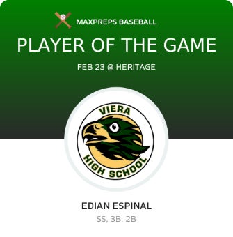 #3 Edian Espinal Player of the Game badge