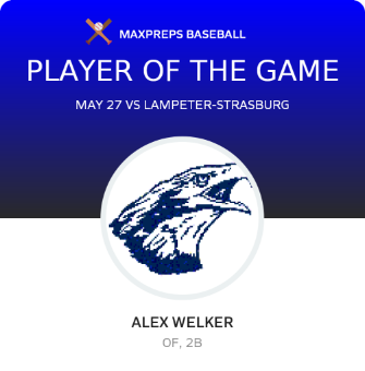 #7 Alex Welker Player of the Game badge