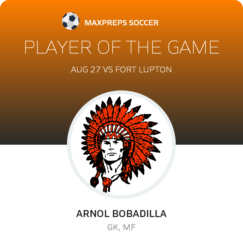 #1 Arnol Bobadilla Player of the Game badge