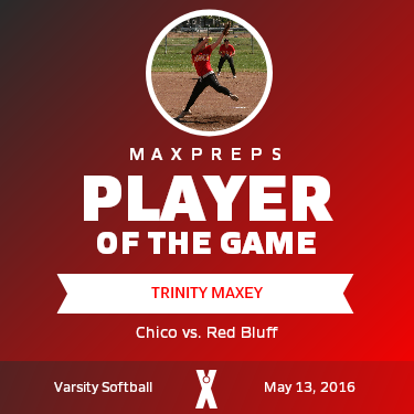 #9 Trinity Maxey Player of the Game badge