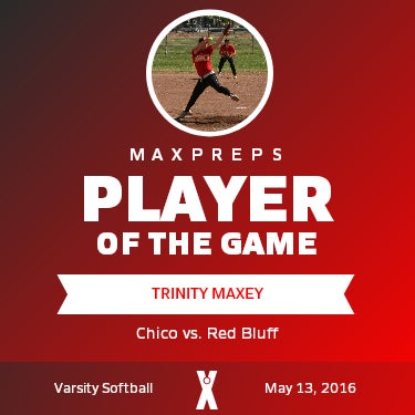 #9 Trinity Maxey Player of the Game badge