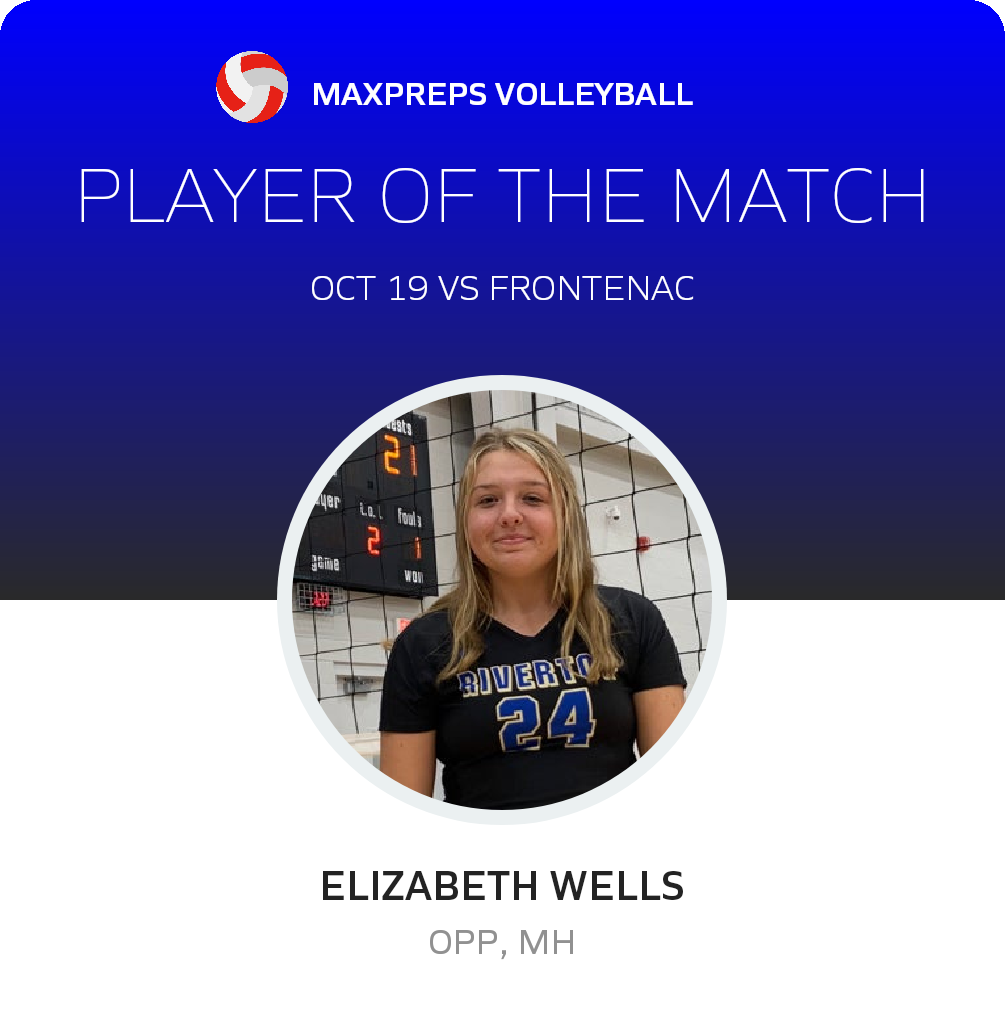 #24 Elizabeth Wells Player of the Game badge