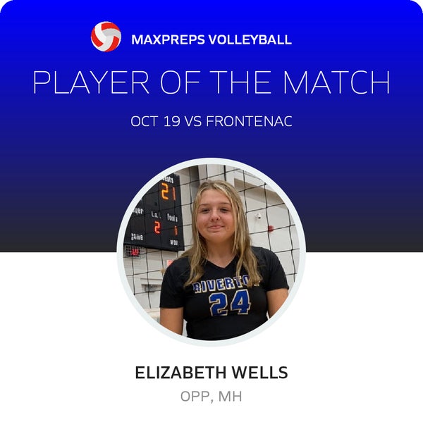 #24 Elizabeth Wells Player of the Game badge