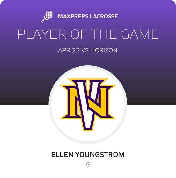 #13 Ellen Youngstrom Player of the Game badge
