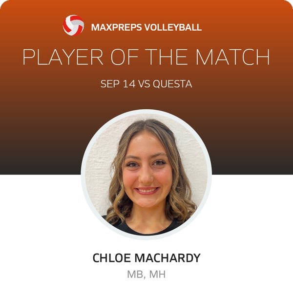 #3 Chloe MacHardy Player of the Game badge
