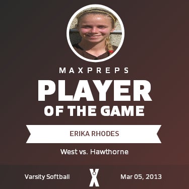 #3 Erika Rhodes Player of the Game badge