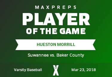 #10 Hueston Morrill Player of the Game badge