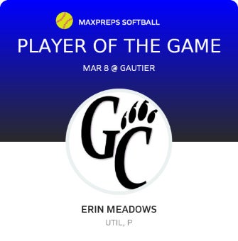 #7 Erin Meadows Player of the Game badge