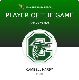#10 Cambell Hardy Player of the Game badge