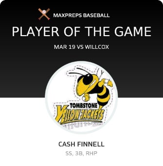 #2 Cash Finnell Player of the Game badge