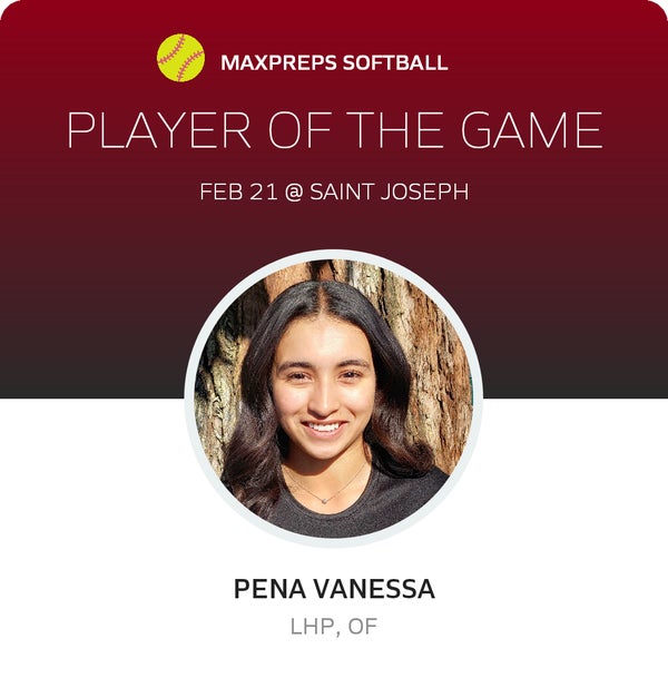 #34 Vanessa Pena Player of the Game badge