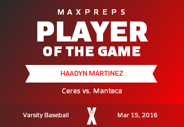 #1 Haadyn Martinez Player of the Game badge