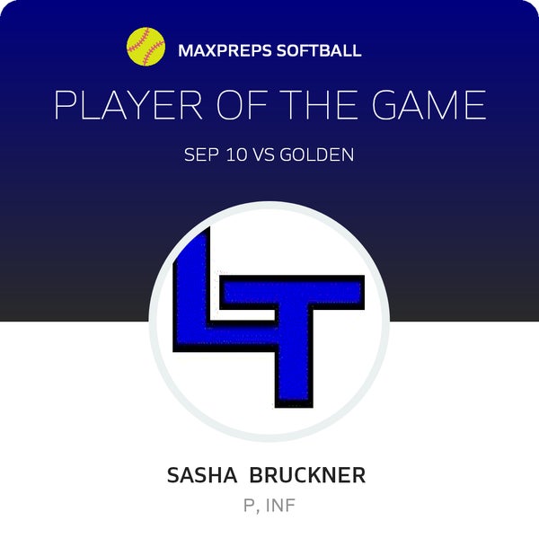 #1 Sasha Bruckner Player of the Game badge