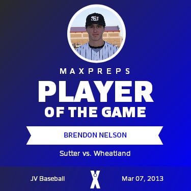 #13 Brendon Nelson Player of the Game badge