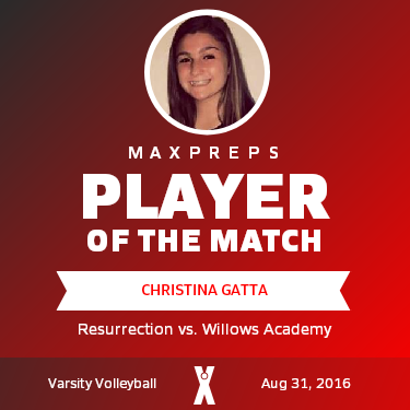 #14 Christina Gatta Player of the Game badge