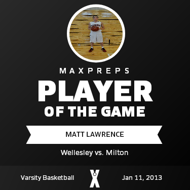 #15 Matt Lawrence Player of the Game badge