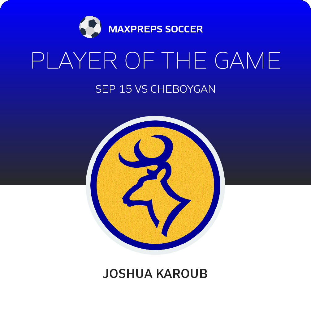 #13 Joshua Karoub Player of the Game badge