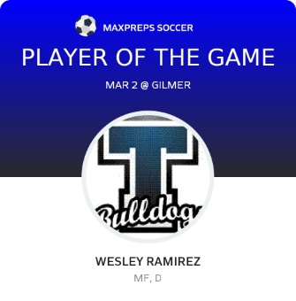 #8 Wesley Ramirez Player of the Game badge