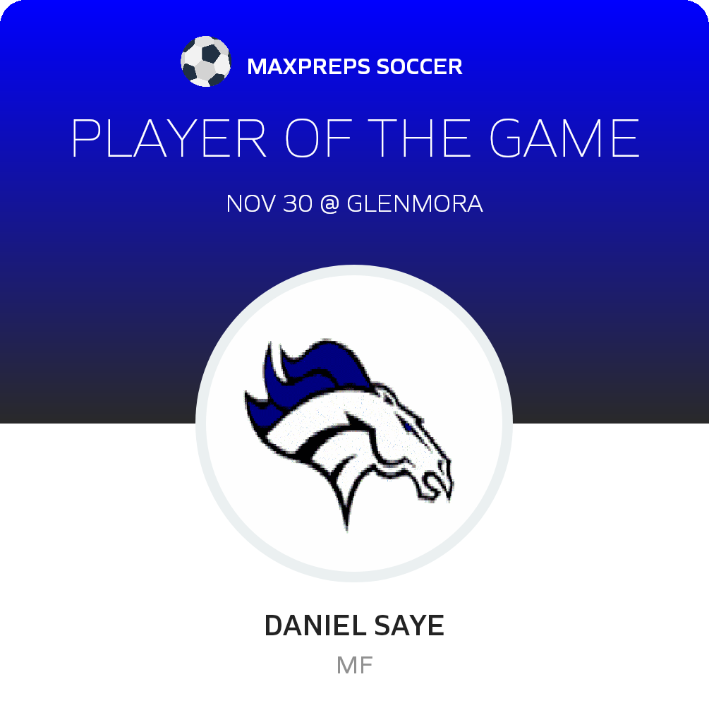 #99 Daniel Saye Player of the Game badge