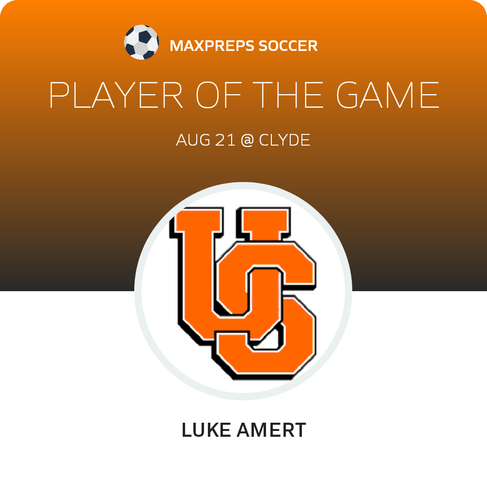 #1 Luke Amert Player of the Game badge